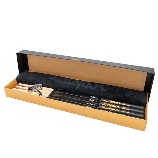 Zildjian 5A Dip Drum Stick Bundle - 4 Pairs w/FREE Towel & Drum Key - Drum Center of Portsmouth