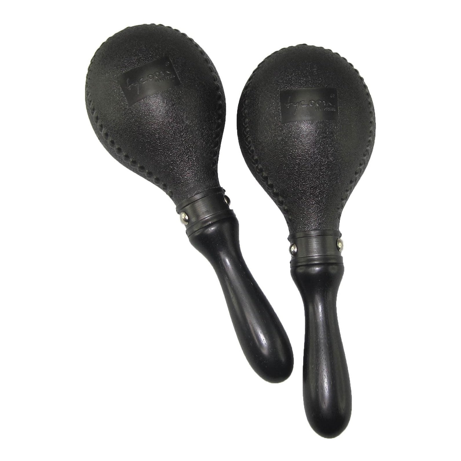 Tycoon Percussion : Double Black Plastic Maracas