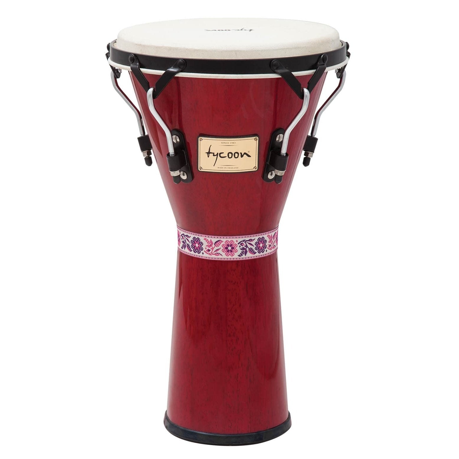 Tycoon Percussion 12 Supremo Series Djembe - Red Finish