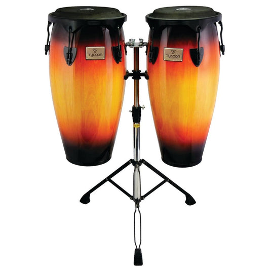Tycoon Percussion 11&12 Supremo Sunburst Series Congas with Double Stand