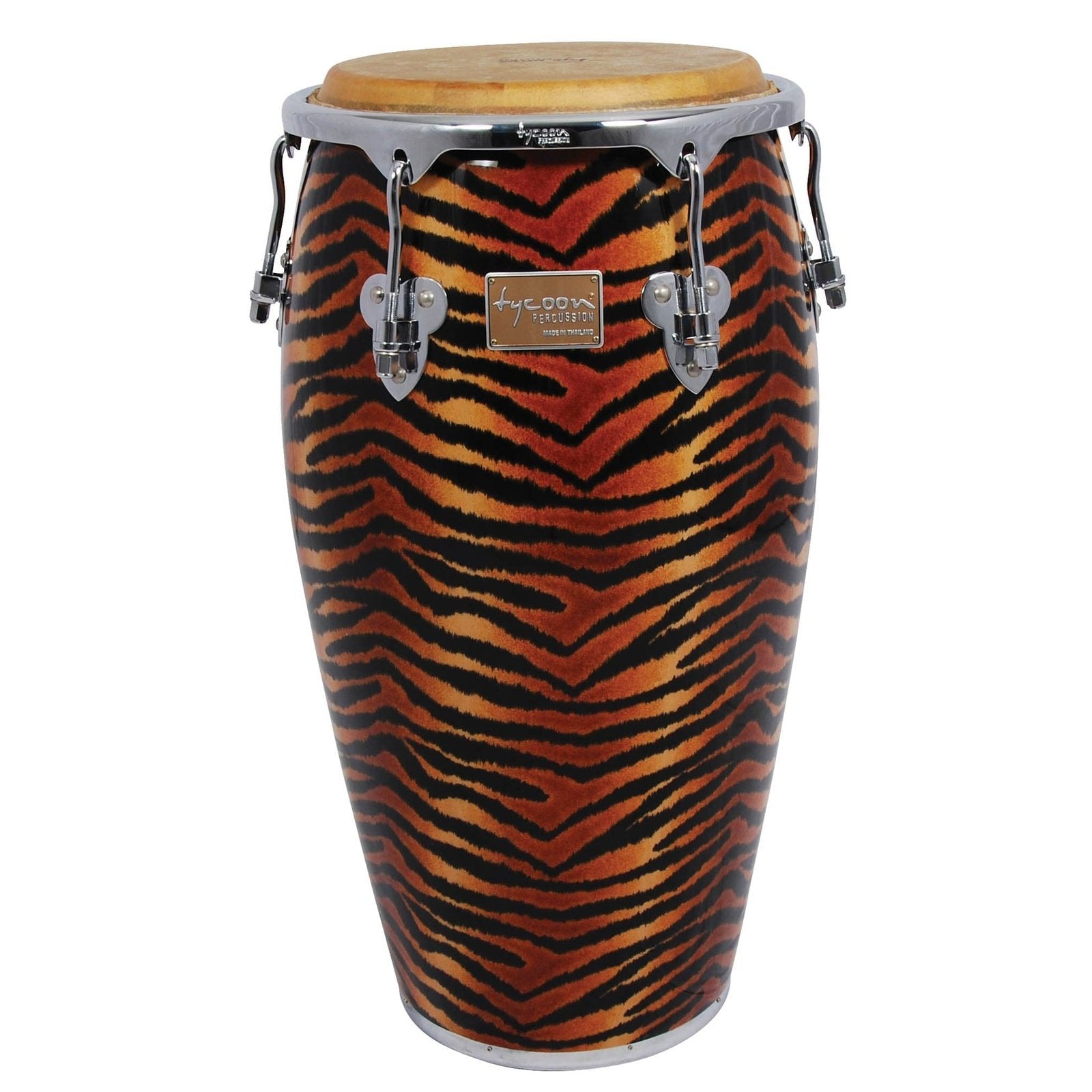 Tycoon Percussion 12 1/2 Master Fantasy Tiger Series Tumba With Single Stand