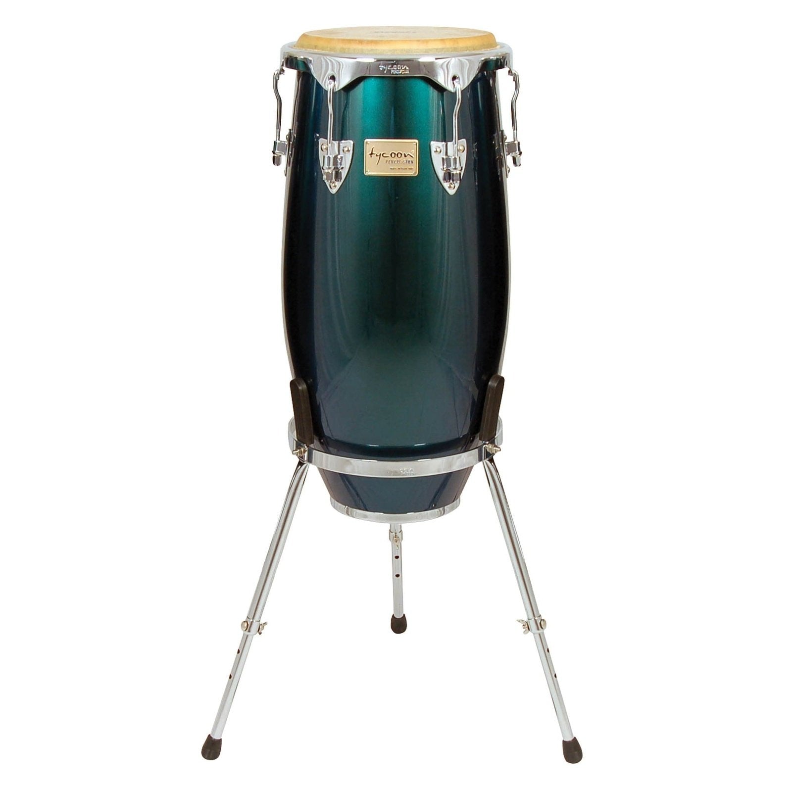Tycoon Percussion 11.75 Concerto Series Green Spectrum Conga With Single Stand