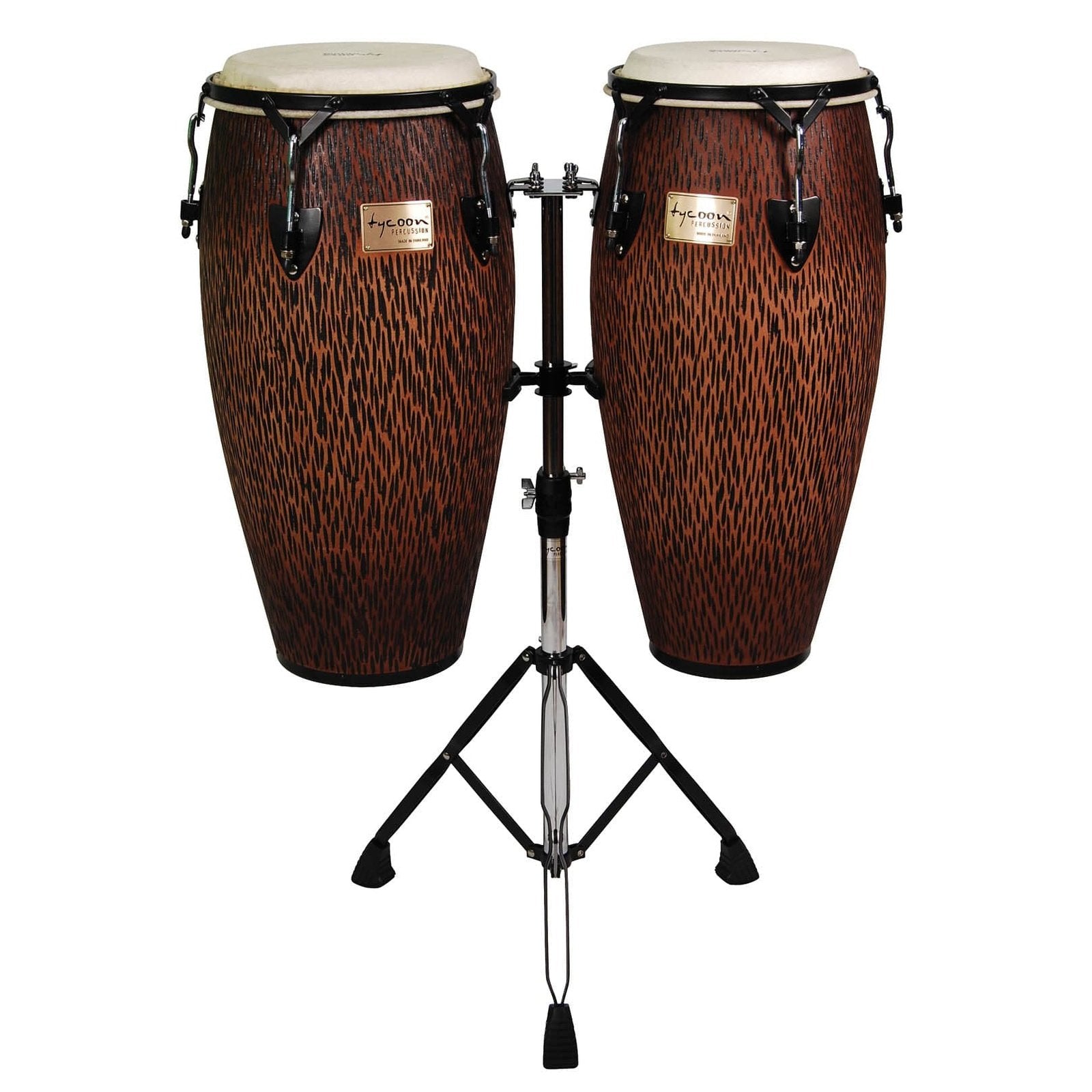 Tycoon Percussion 10 & 11 Chiseled Orange Finish With Double Stand 2 Box Set