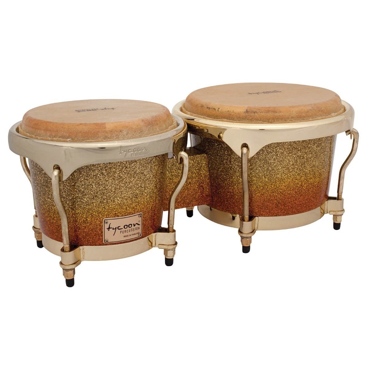 Tycoon Percussion : 7 & 8 1/2 Master Platinum Sunrise Series Bongos
