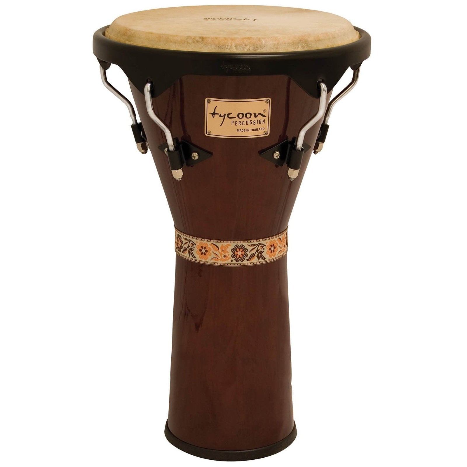 Tycoon Percussion 12 Supremo Series Djembe - Mahogany Finish