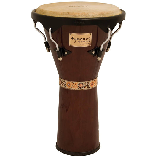 Tycoon Percussion 12 Supremo Series Djembe - Mahogany Finish