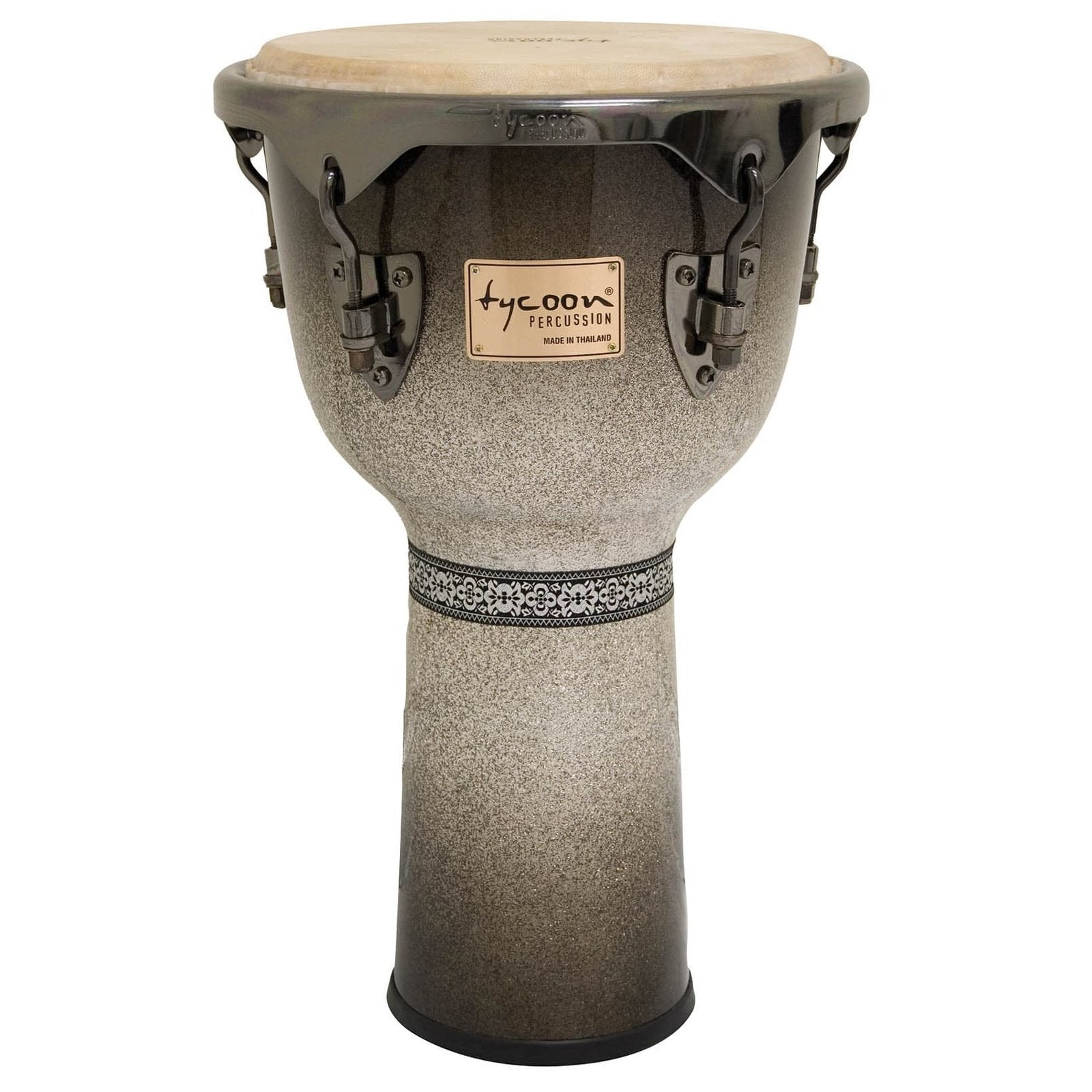 Tycoon Percussion 12 Master Platinum Fade Djembe