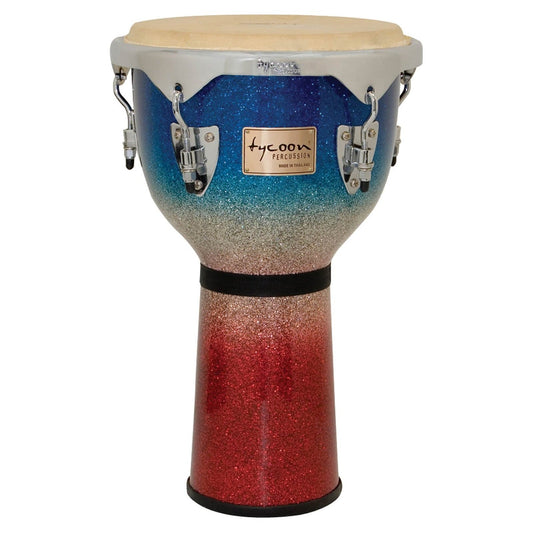 Tycoon Percussion : 12 Master Platinum Tri-Fade Djembe