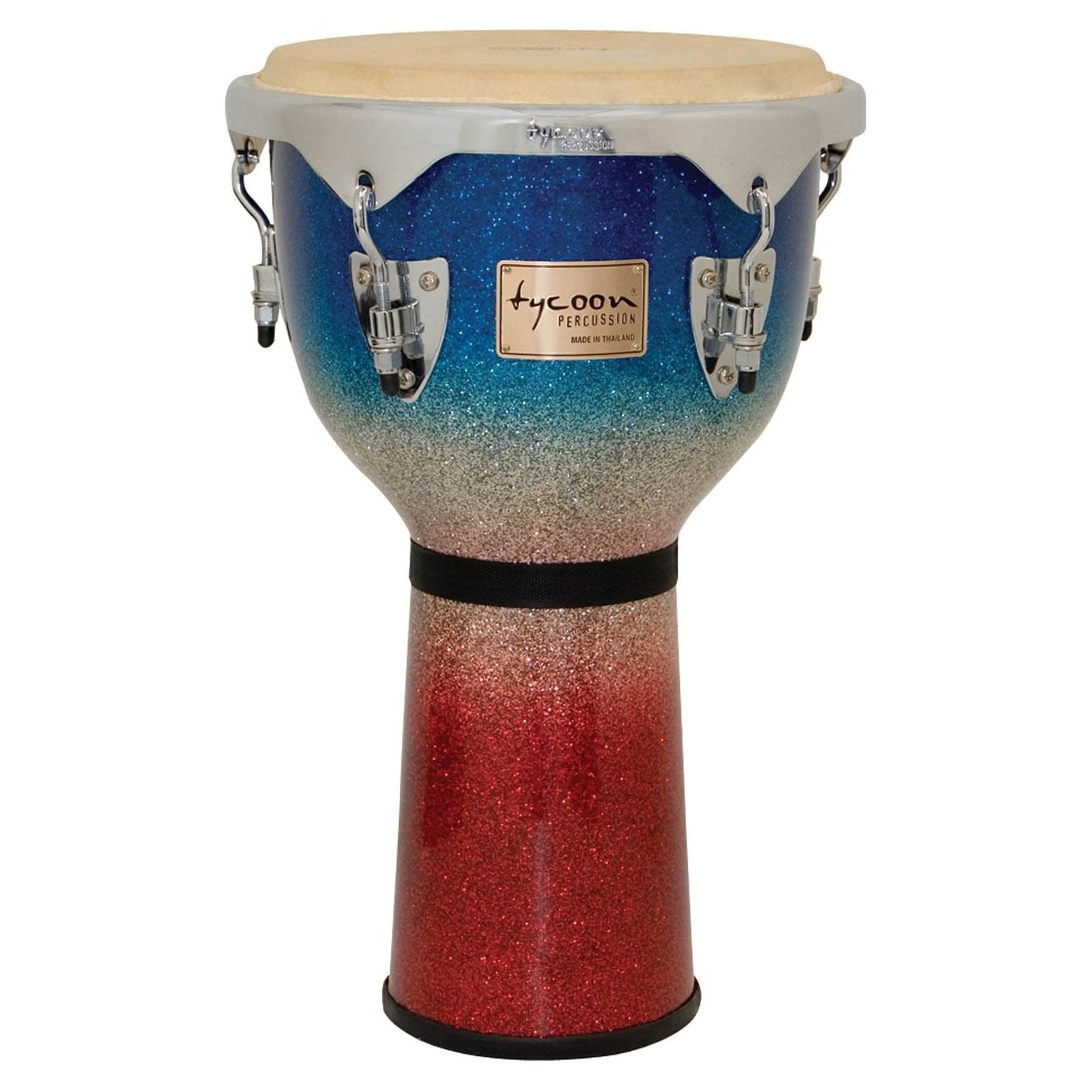 Tycoon Percussion 12 Master Platinum Tri-Fade Djembe