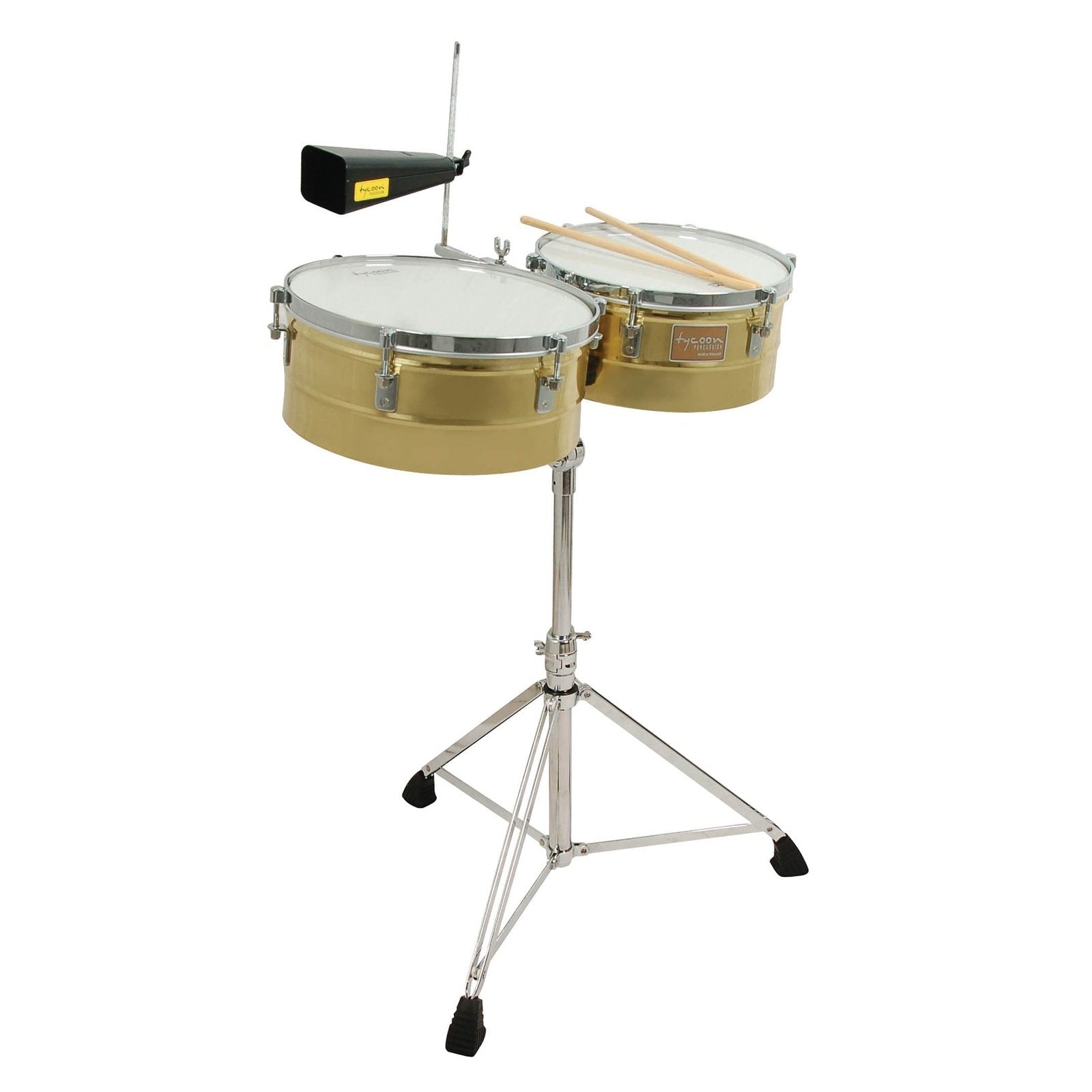 Tycoon Percussion 14 & 15 Brass Shell Timbales