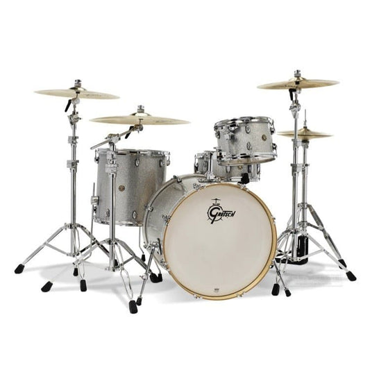 Gretsch Catalina Maple 4 Piece Drum Set- Silver Sparkle