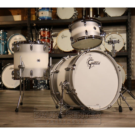 Used Gretsch Brooklyn 3pc Drum Set Silver Mist Duco