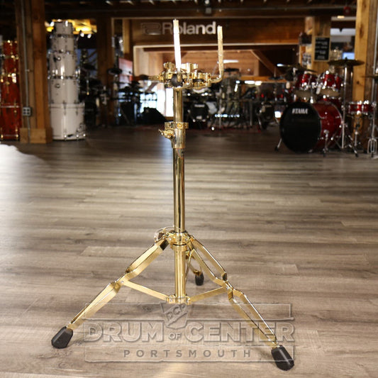 DW DWCP9799GD 9000 Series Heavy Duty Double Cymbal Stand Gold