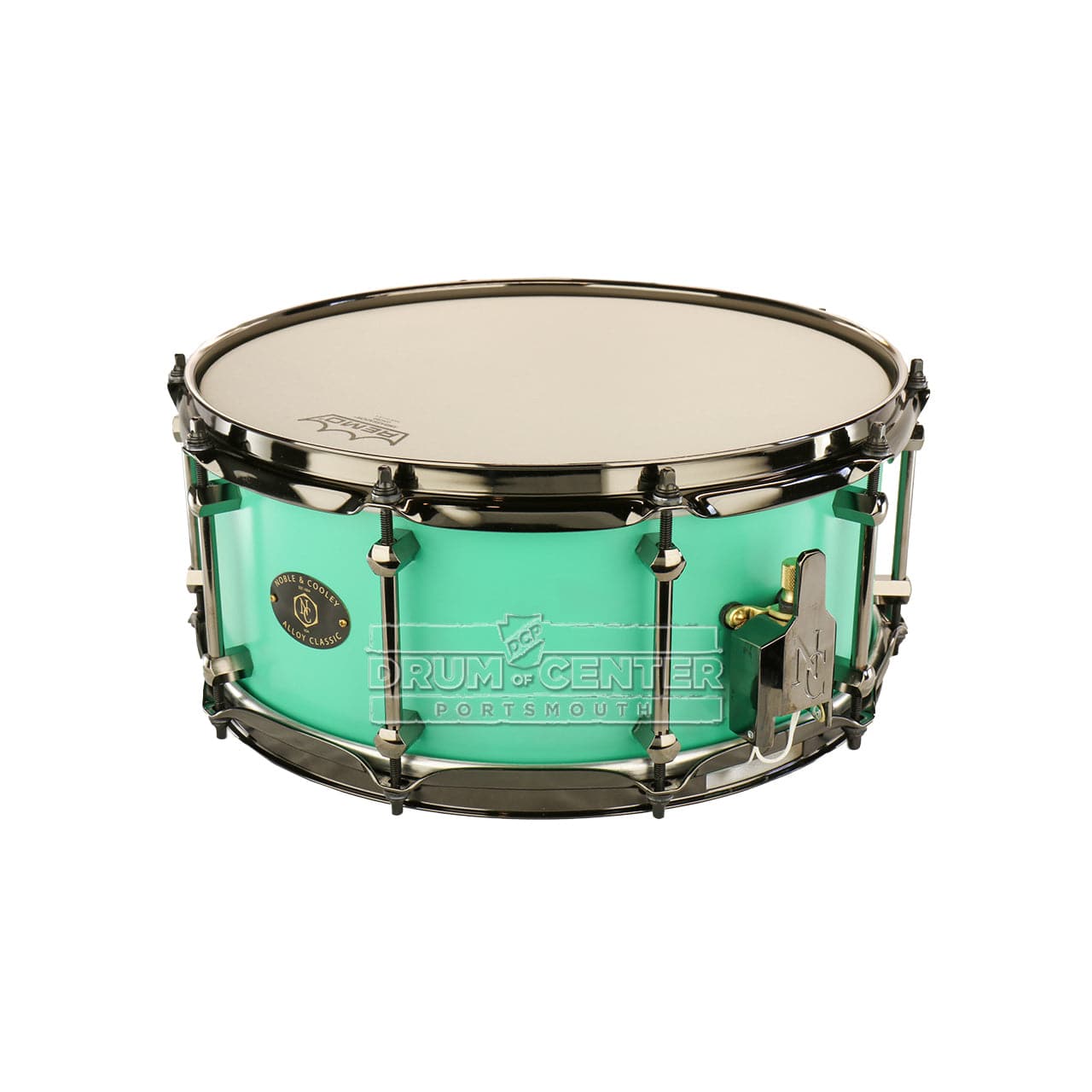 Noble & Cooley Alloy Classic Snare Drum 14x6 Mint w/Black Hardware