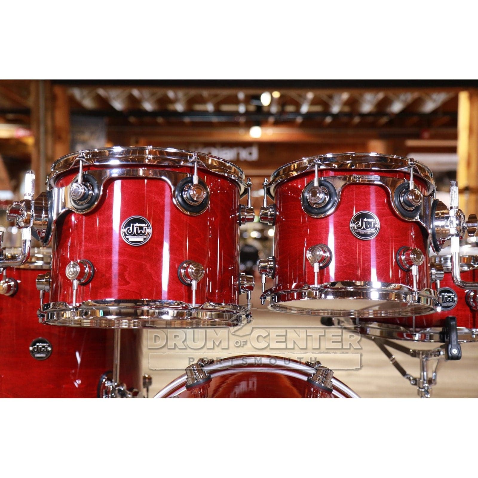 DW Performance 5pc Drum Set 20/10/12/14/14 Cherry Stain