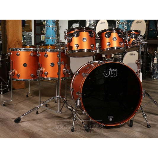 DW Performance 6pc Drum Set 22/8/10/12/14/16 Hard Satin American Rust