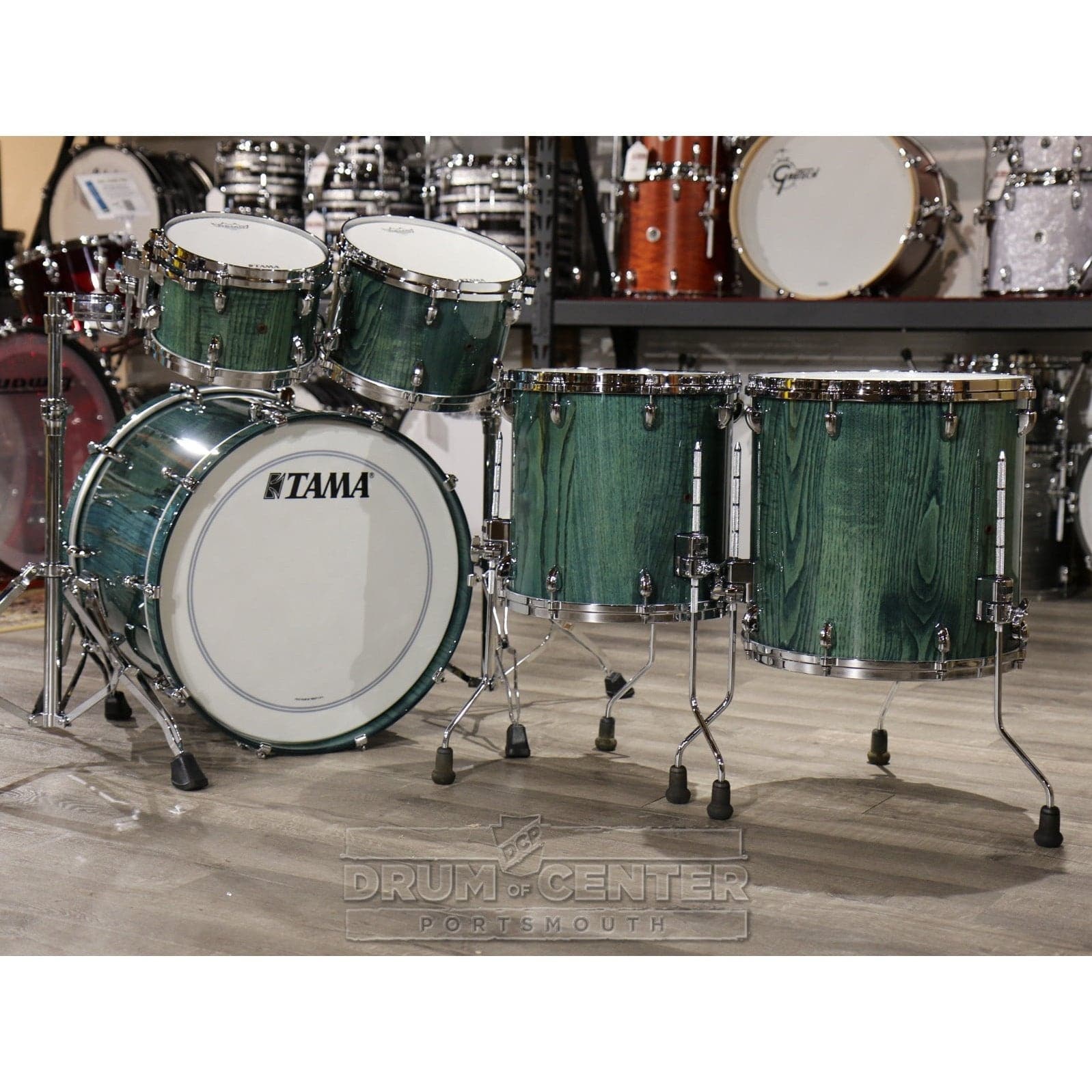 Tama Star Walnut 5pc Drum Set Light Indigo Japanese Chestnut