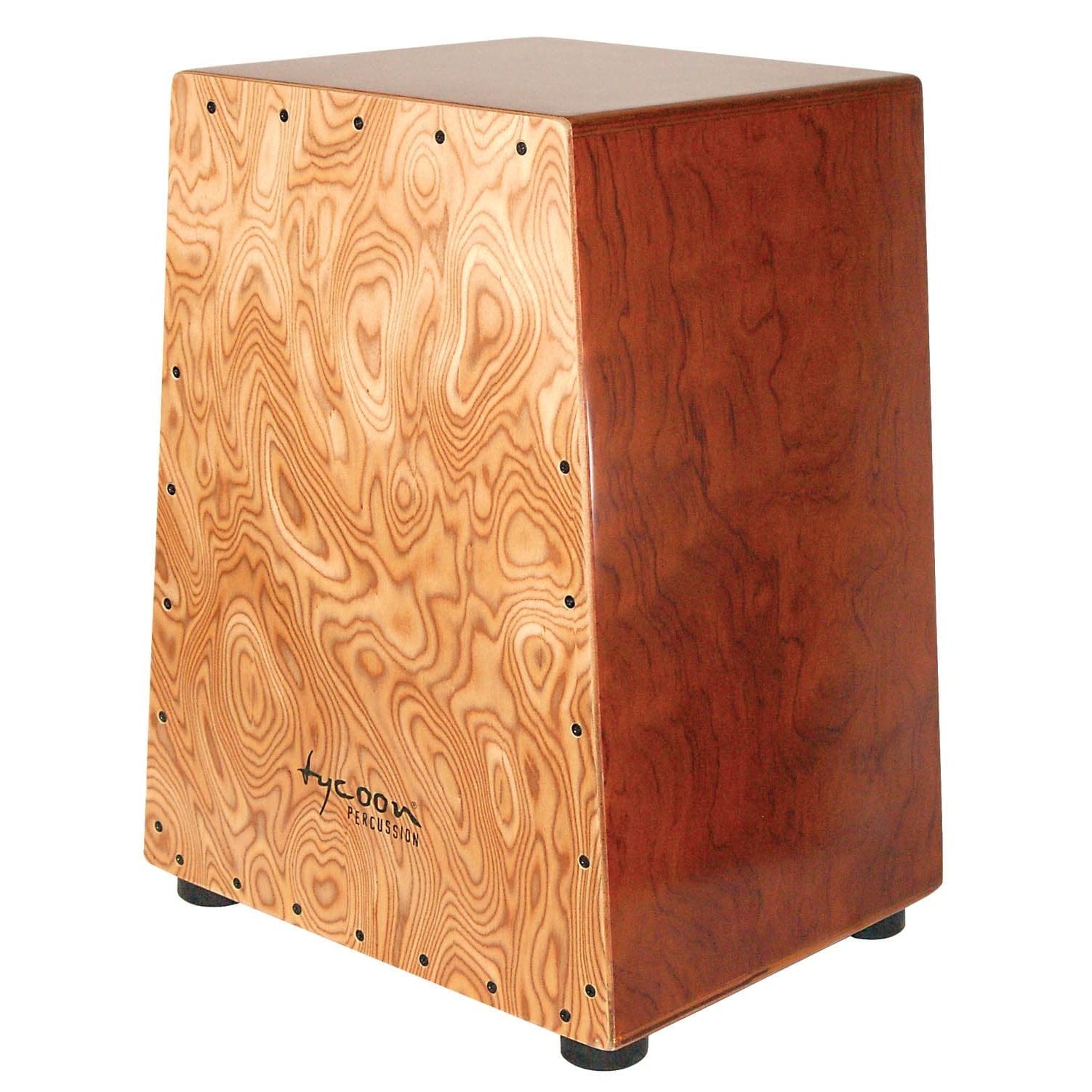 Tycoon Vertex Series Cajon With Bubinga Body And Makah Burl Front