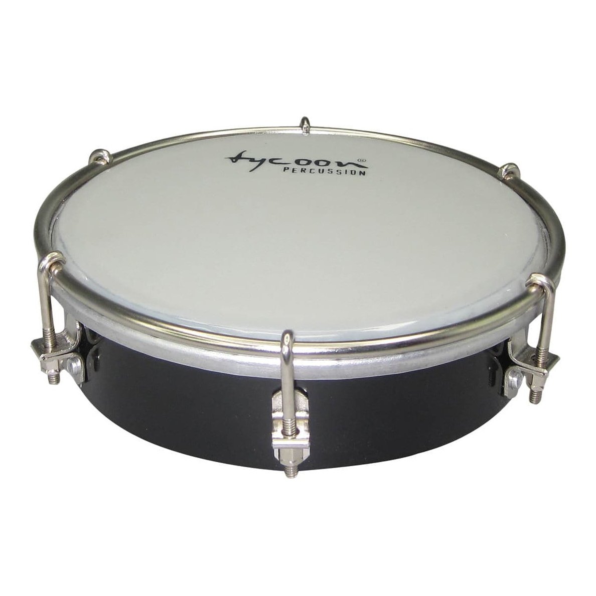 Tycoon Percussion 6 Wooden Tamborim - Black