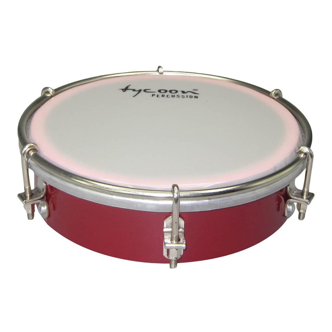 Tycoon Percussion 6 Wooden Tamborim - Red