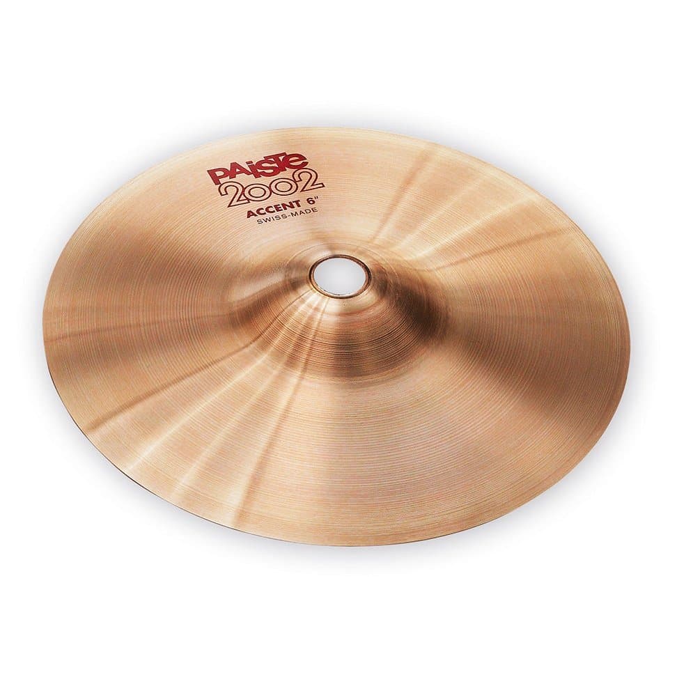 Paiste 2002 Accent Cymbal w/ Leather Strap 6"