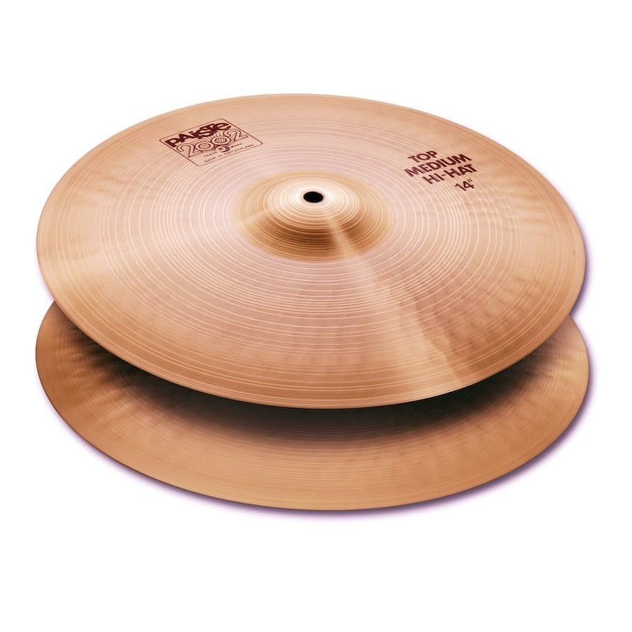 Paiste 2002 Medium Hi Hat Cymbals 14"