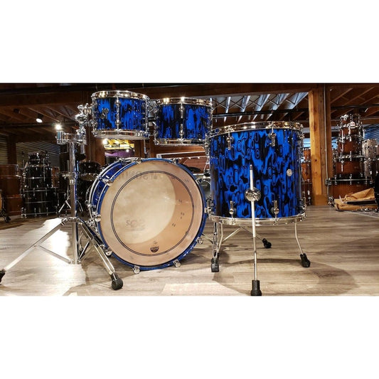 Sonor SQ2 Vintage Beech 4pc 22/10/12/16 Drum Set - Blue Tribal