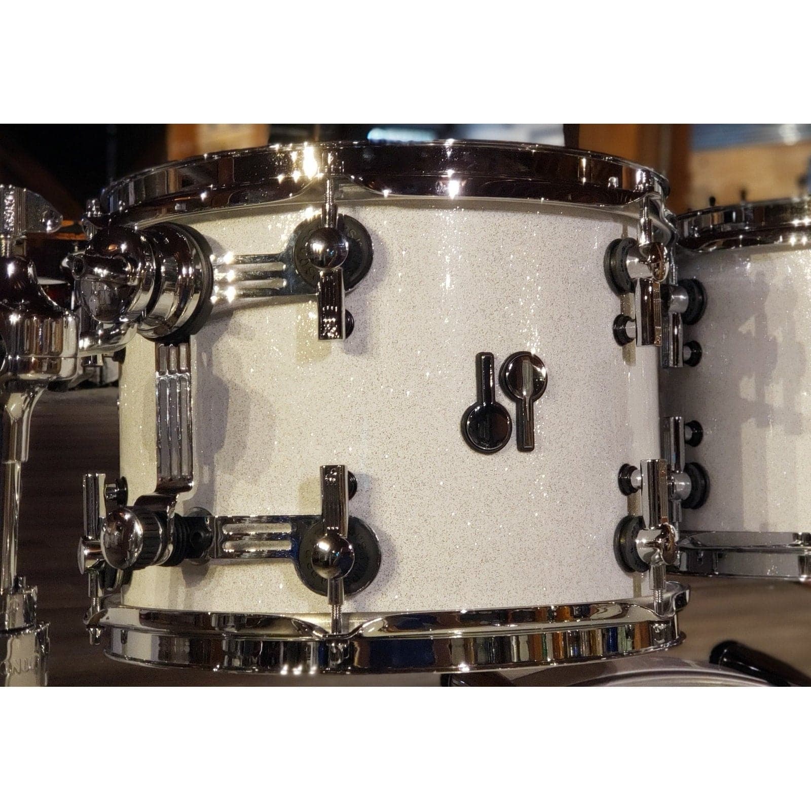 Sonor SQ2 Vintage Beech 4pc Drum Set White Sparkle Lacquer