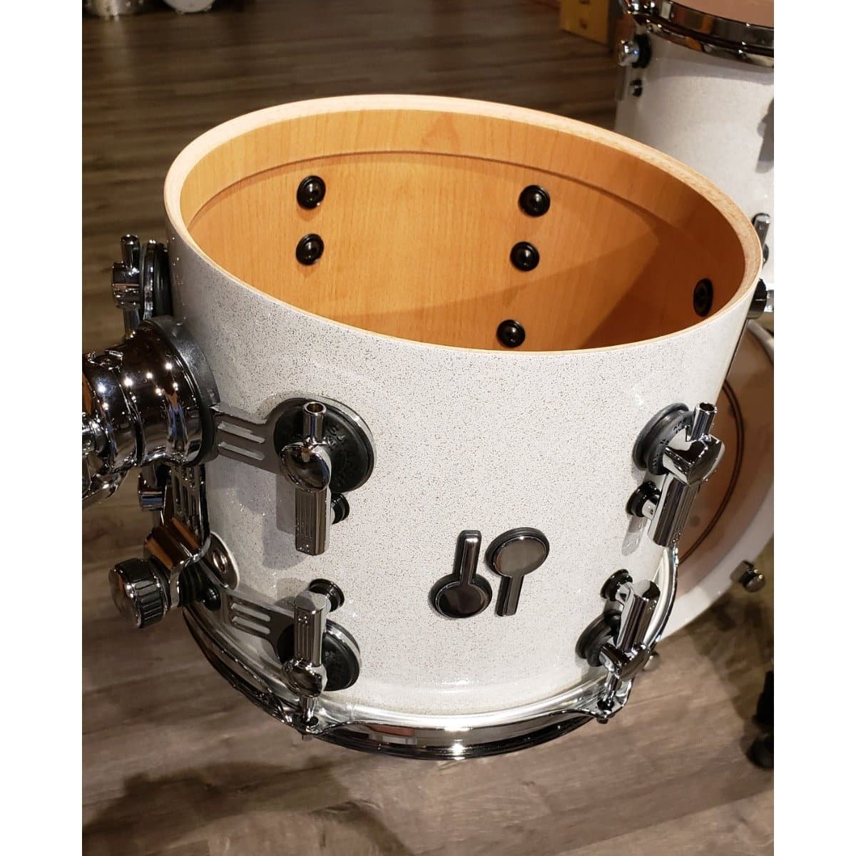 Sonor SQ2 Vintage Beech 4pc Drum Set White Sparkle Lacquer