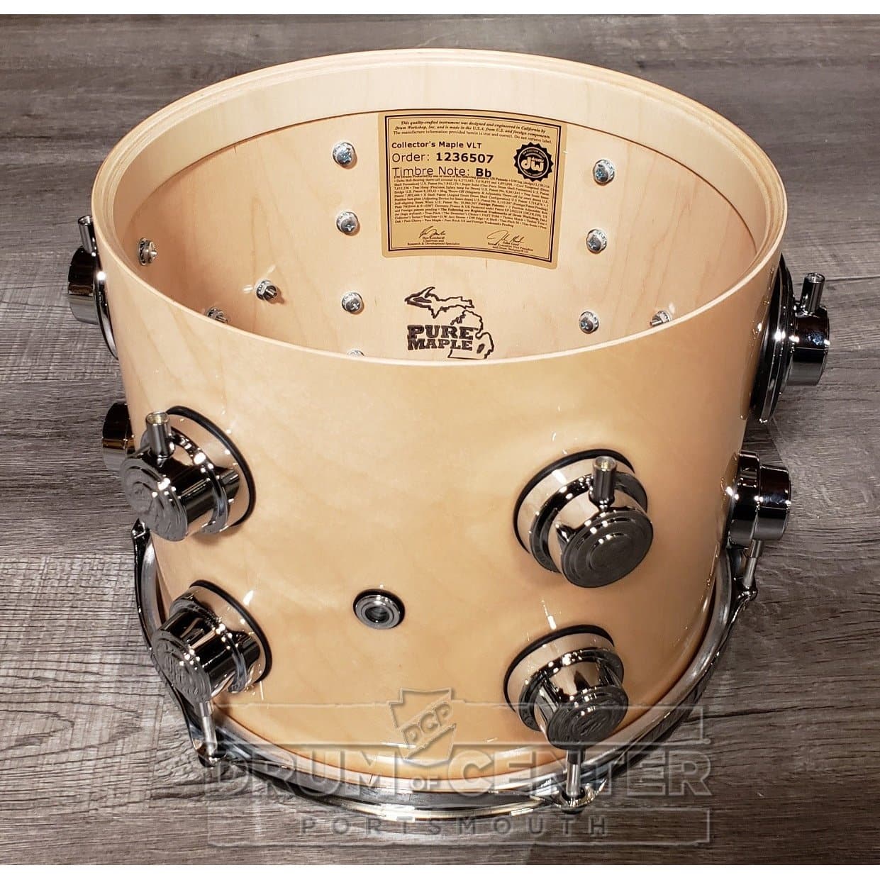 DW Collectors Pure Maple SSC 5pc Drum Set Natural Lacquer