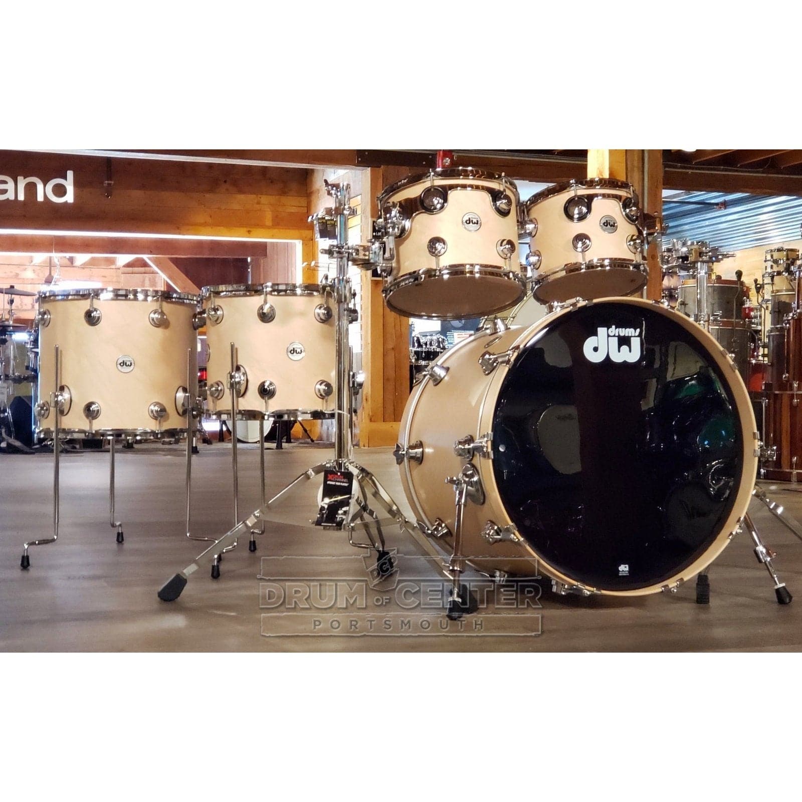 DW Collectors Pure Maple SSC 5pc Drum Set Natural Satin