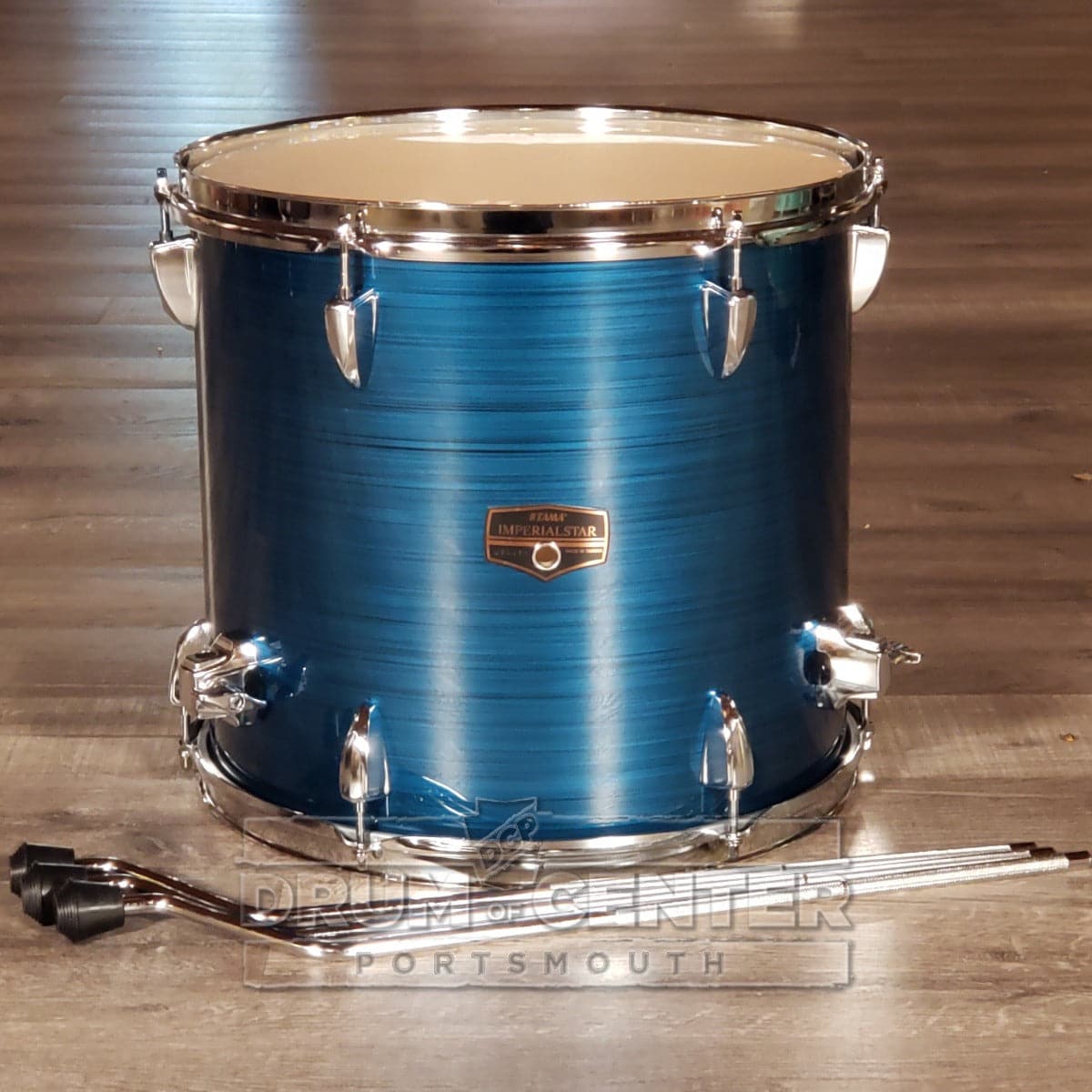 Tama Imperialstar Component Drums - 13x14 Floor Tom Hairline Blue - IEF14RHLB