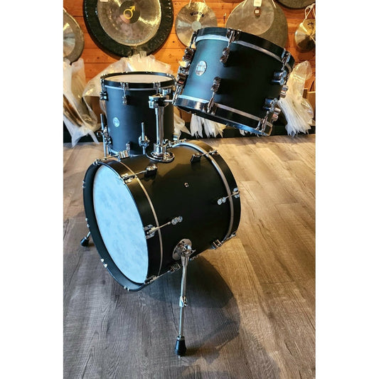 Used PDP Concept Maple Classic 3pc Bop Drum Set Ebony w/Ebony Hoops