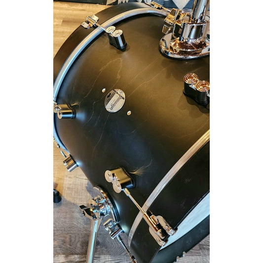 Used PDP Concept Maple Classic 3pc Bop Drum Set Ebony w/Ebony Hoops