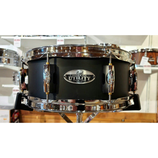 Used Pearl Modern Utility Maple Snare Drum 13x5 Satin Black
