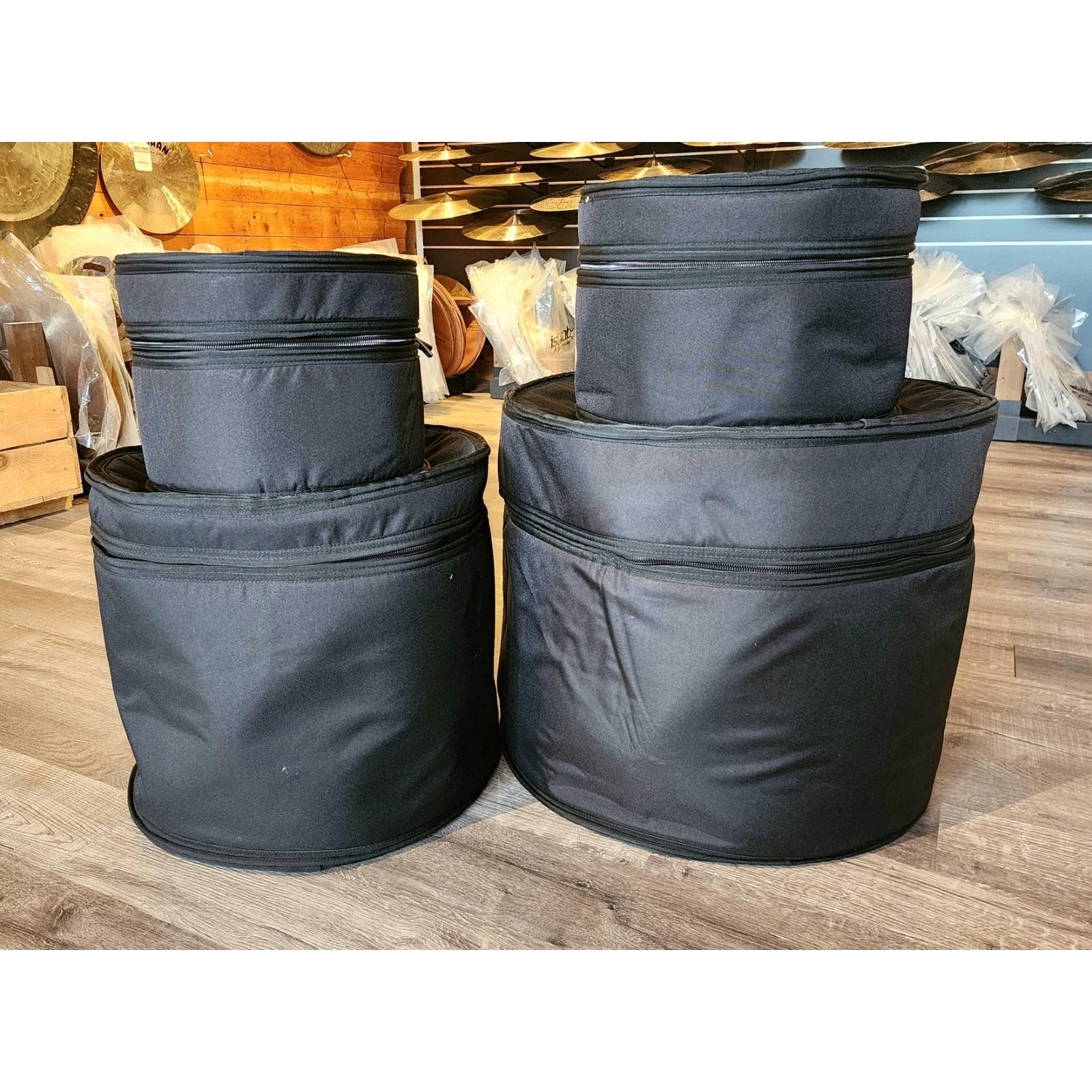 Used Protection Racket 4pc Drum Set Bags 20/10/12/16
