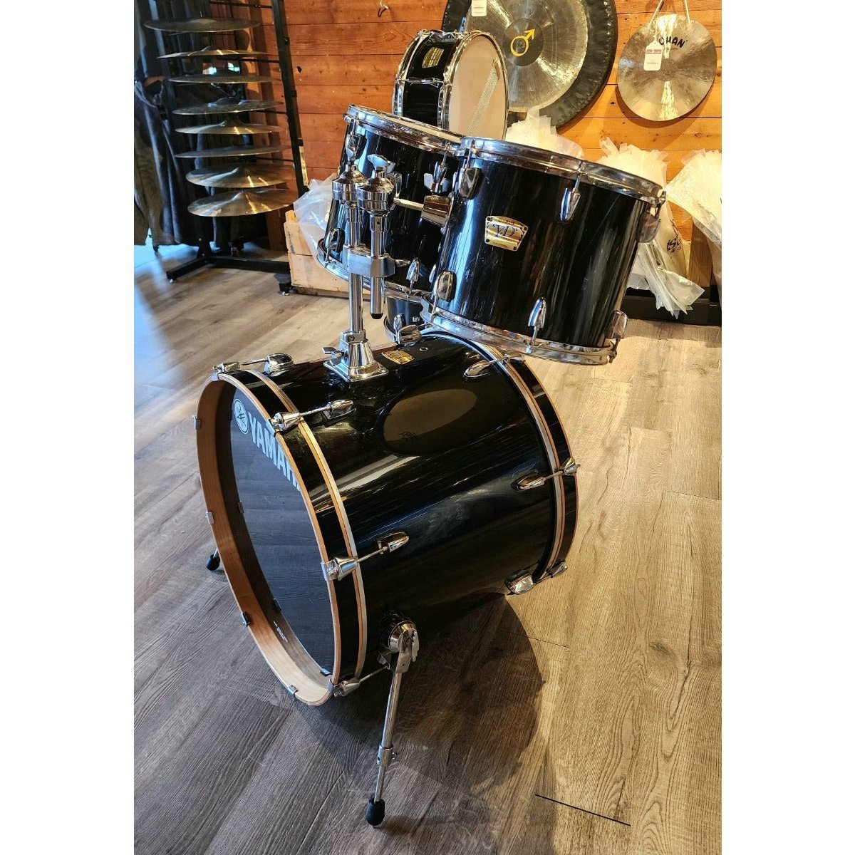 Used Yamaha YD 5pc Drum Set Piano Black