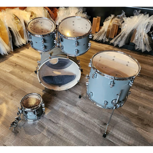 Used PDP Concept Maple 5pc Drum Set Pewter Grey