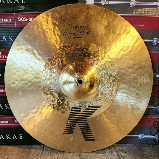 Used Zildjian K Custom Hybrid Crash Cymbal 17"