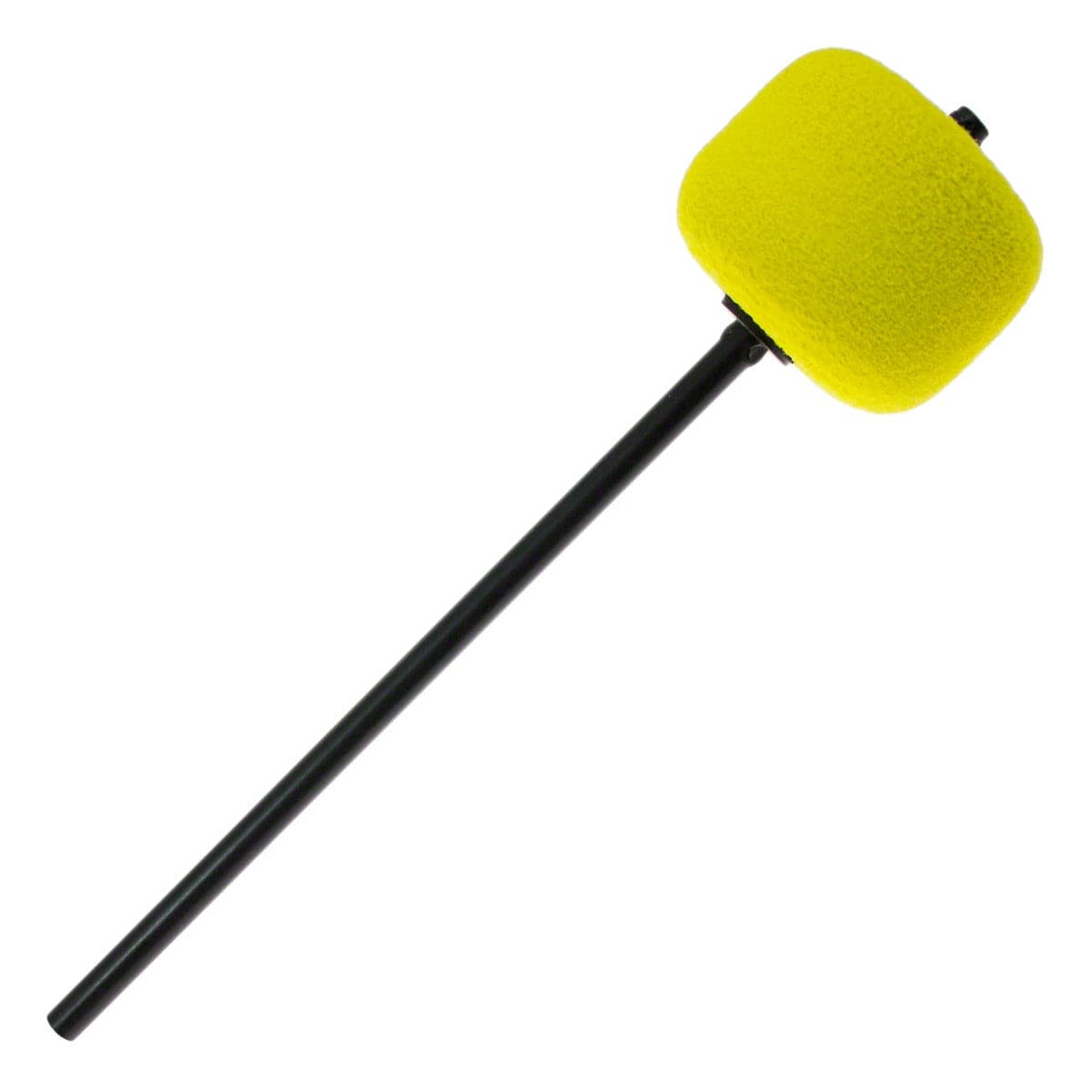 Danmar Yellow Felt Bass Drum Beater, Black Shaft