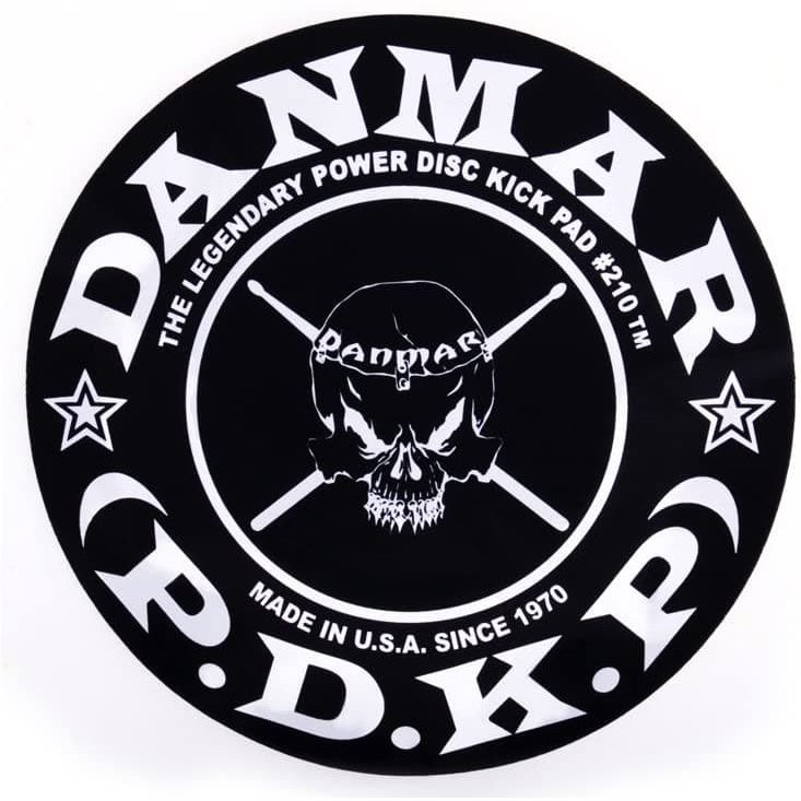 Danmar Bass Drum Single Impact Pad w/Skull Graphic