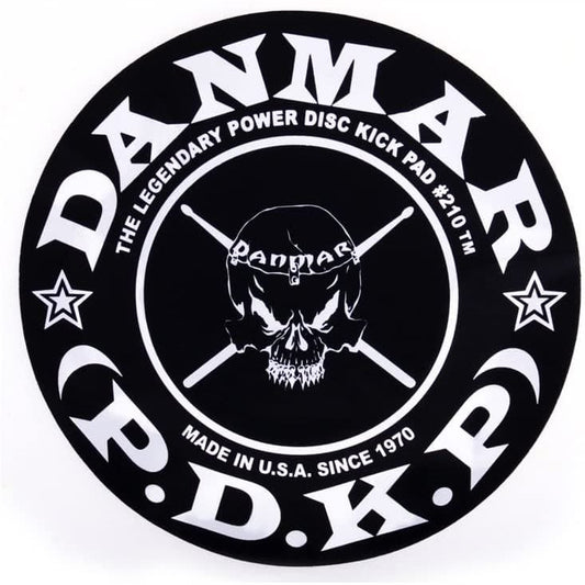 Danmar Bass Drum Single Impact Pad w/Skull Graphic