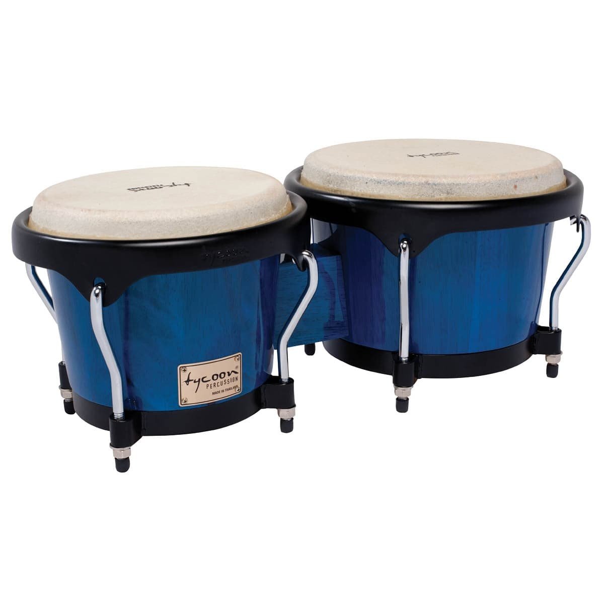Tycoon Percussion 7 & 8 1/2 Artist Series Bongos - Blue Finish