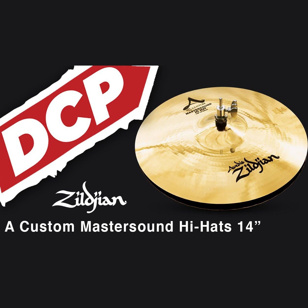 Zildjian A Custom Mastersound Hi Hat Cymbals 14"