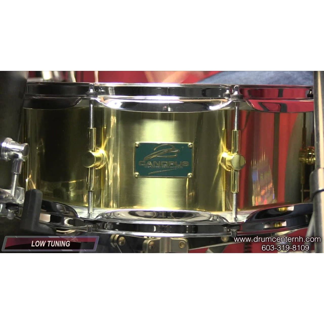 Canopus 'The Brass' Snare Drum 14x5.5 w/ Flanged Hoops