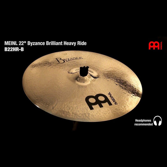 Meinl Byzance Brilliant Heavy Ride Cymbal 22