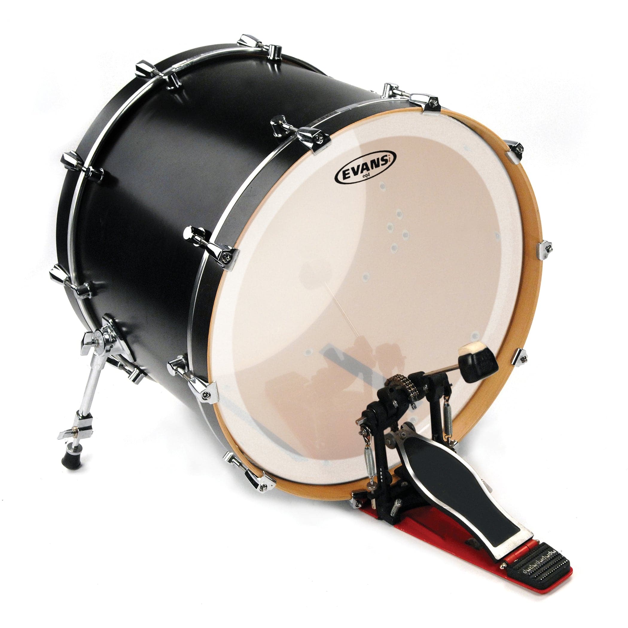 Evans EQ4 Frosted Bass Drum Head, 24 Inch