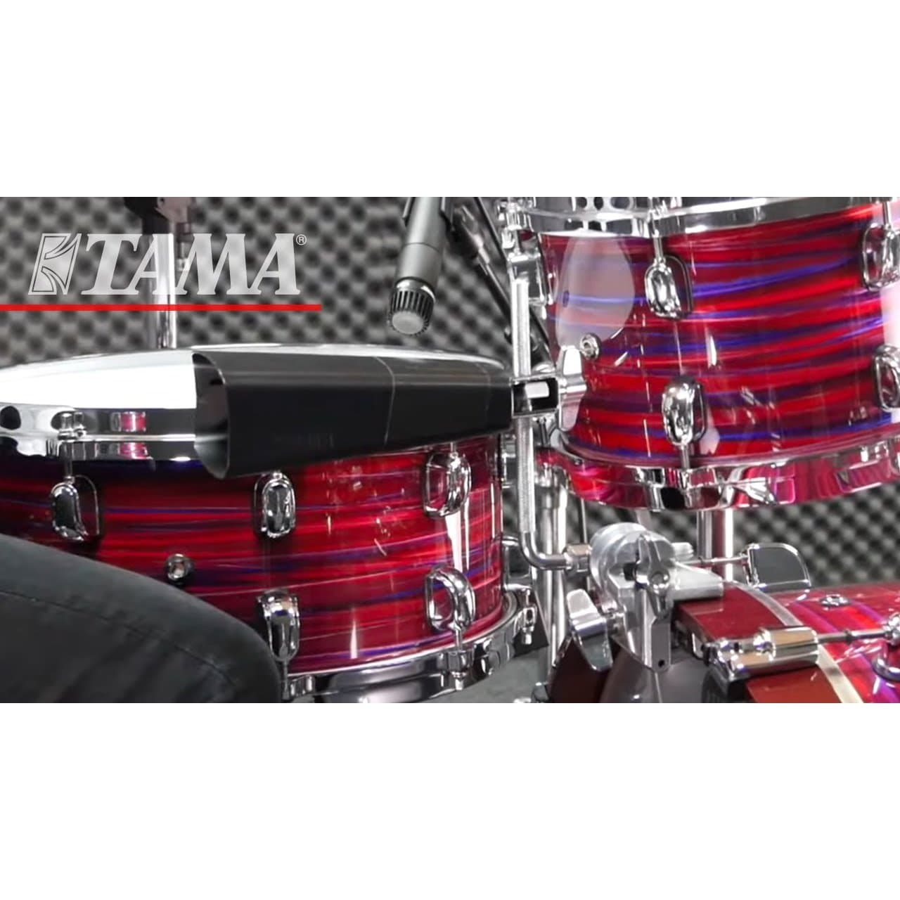 Tama CBH50 Cowbell Holder On Bass Drum