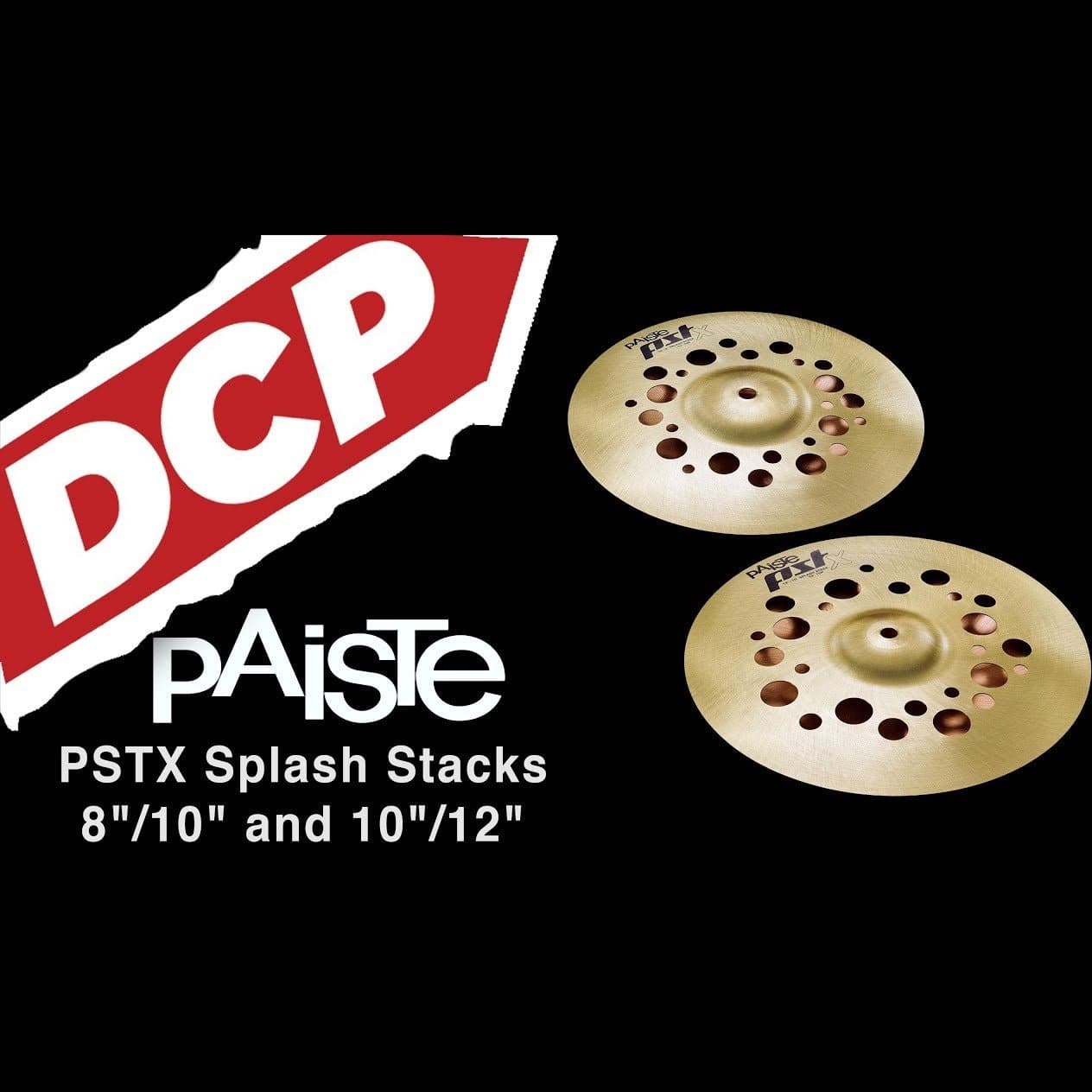Paiste PSTX Splash Stack Cymbals 10"/12"
