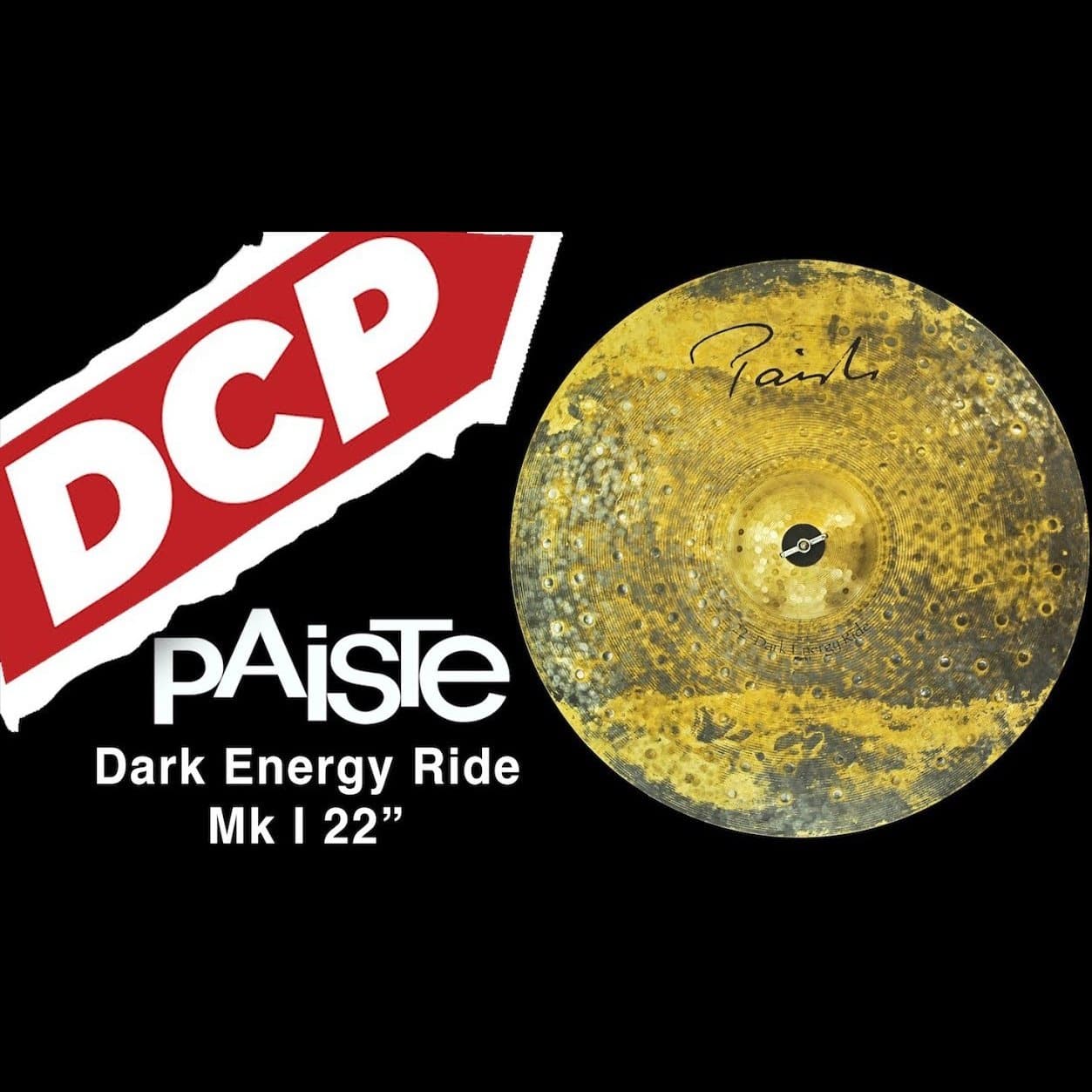 Paiste Signature Dark Energy Ride Cymbal 22" Mk I